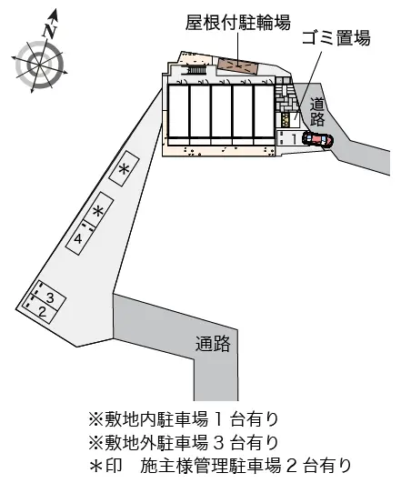 ★手数料０円★入間市仏子 月極駐車場